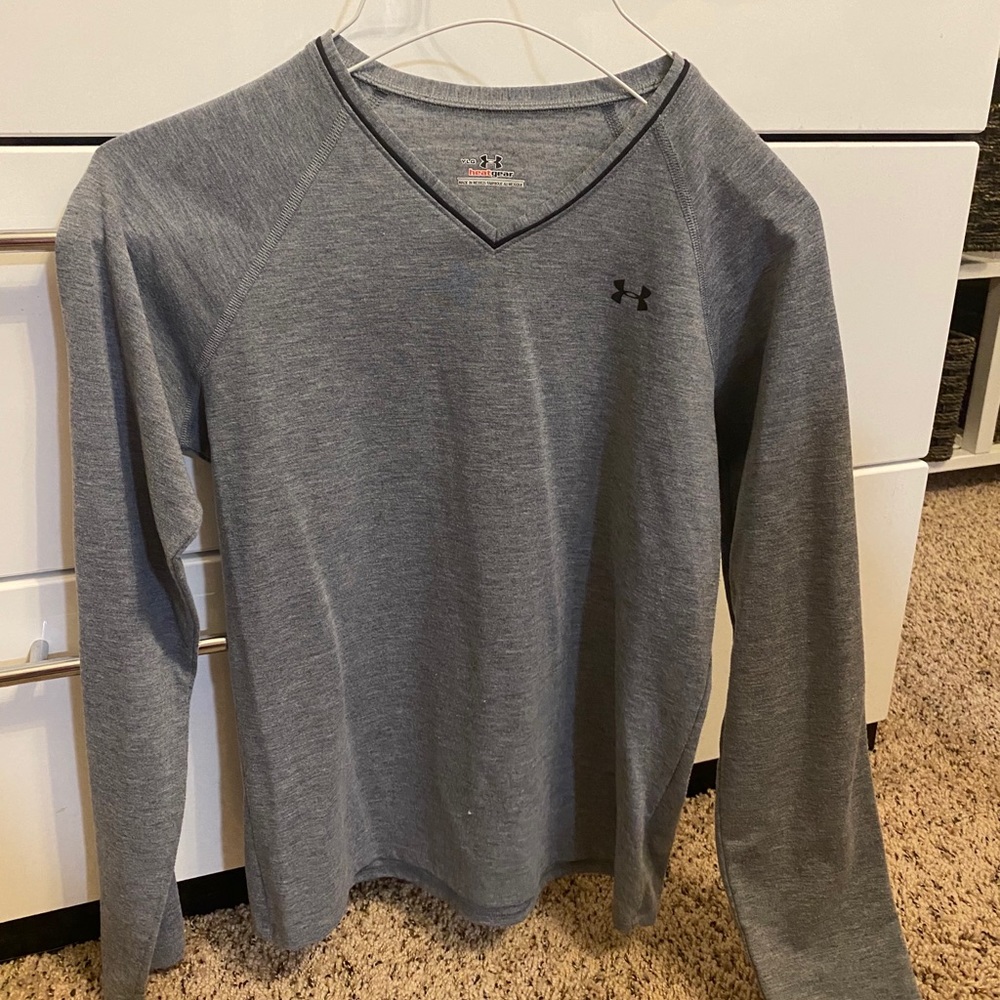 Youth gray under armour long sleeve
